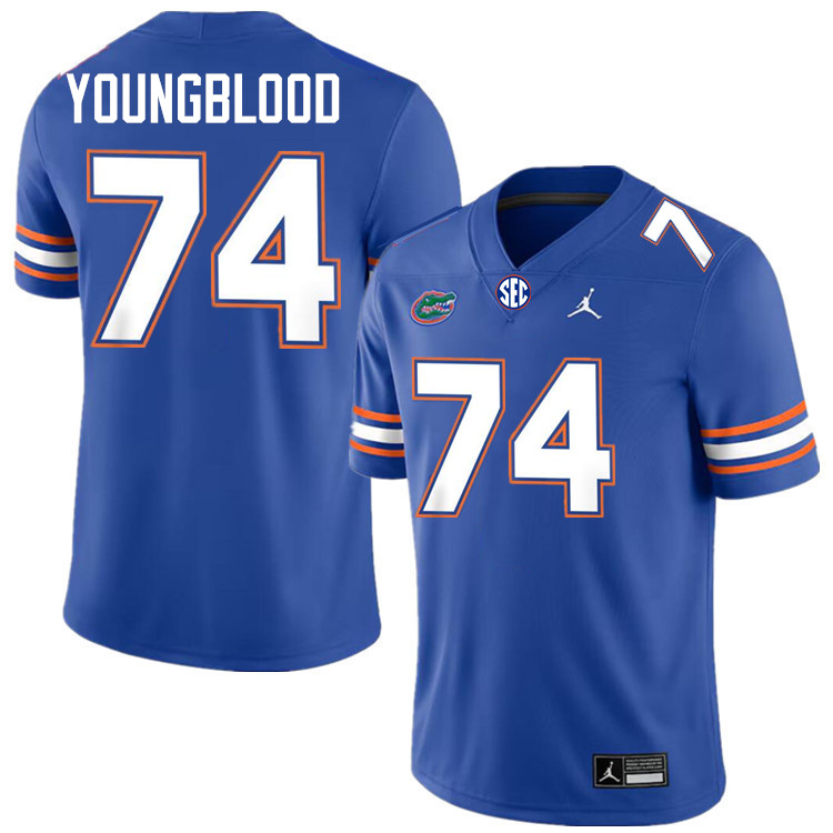 Jack Youngblood Florida Jersey,Florida Gators #74 Jack Youngblood Jersey Youth Uniforms-Royal